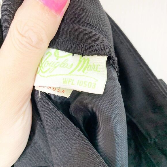 Vintage Douglas Marc Pants 70s/80s Deadstock New with Tags Black Fit Size 4/6 - Picture 11 of 12